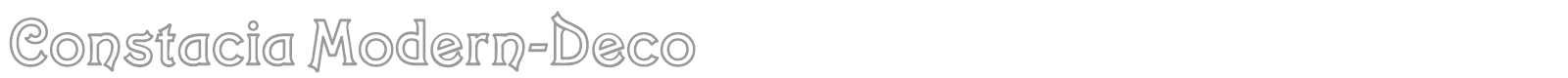 Constacia Modern-Deco font preview